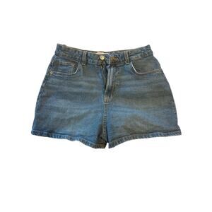 Women’s High Rise Vintage Wash Denim Shorts | Classic Blue Jean Shorts | Casual